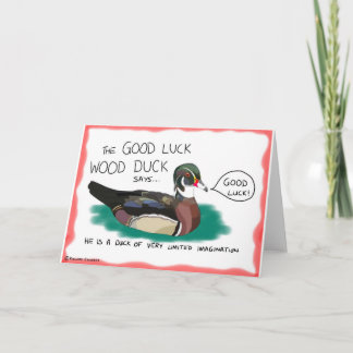 Good Luck Wood Duck kaart