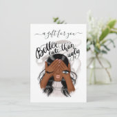 Good Mood Black Woman Cadeaubon (Staand voorkant)