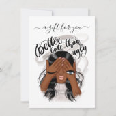 Good Mood Black Woman Cadeaubon (Voorkant)