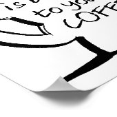 Good Mood Coffee Funny Poster n'est pas un texte e (Coin)