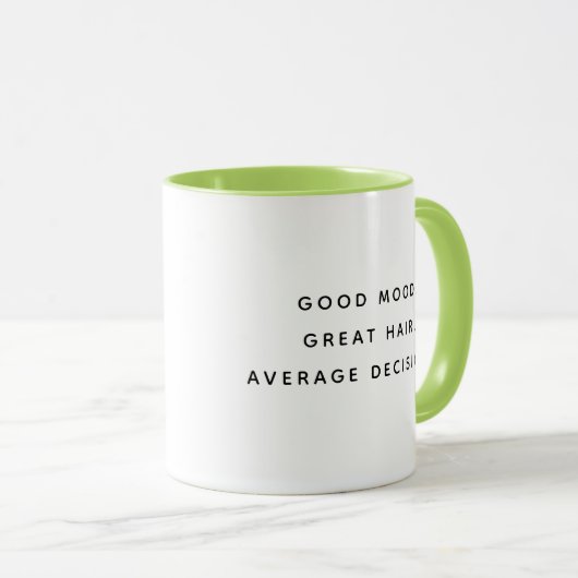 Good Mood Happy Humorous Coworker Mug (Devant droit)