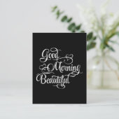 Good Morning Beautiful - Carte Inspirational (Debout devant)
