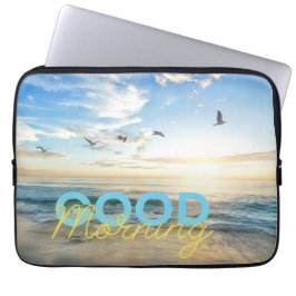 Good Morning Blue Sky Laptop Sleeve