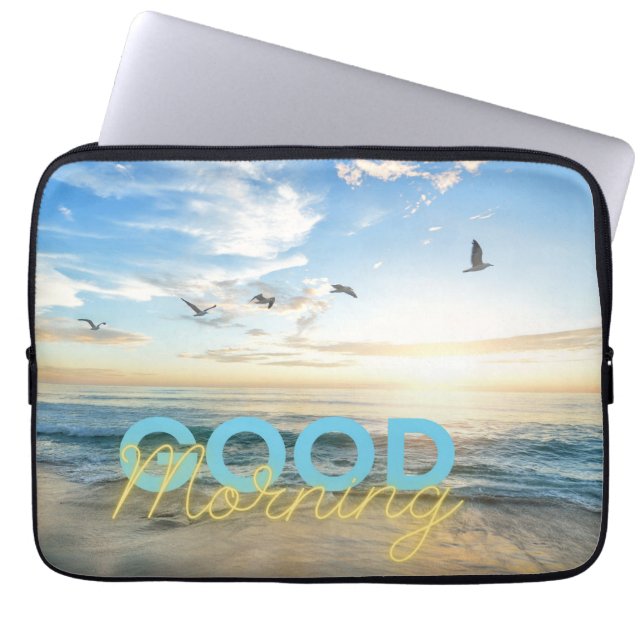 Good Morning Blue Sky Laptop Sleeve (Voorkant)