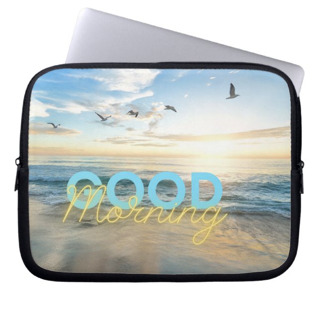 Good Morning Blue Sky Laptop Sleeve (Voorkant)