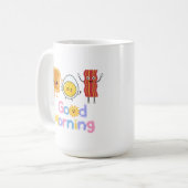 Good Morning Breakfast 😁 tasse de café 15oz (Devant gauche)