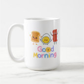 Good Morning Breakfast 😁 tasse de café 15oz (Gauche)