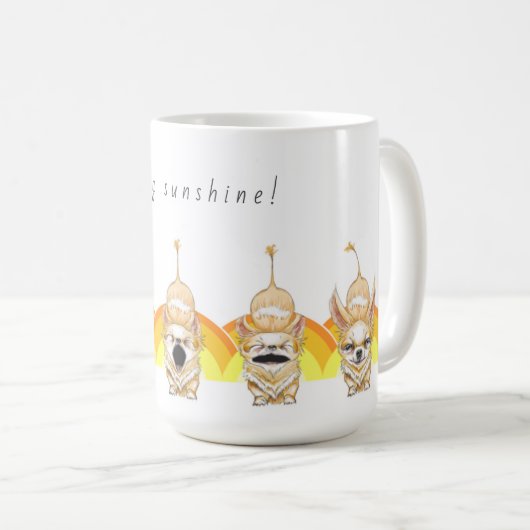 Good Morning Chihauhau Coffee Mok (Voorkant rechts)