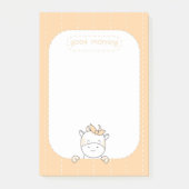 Good Morning Cute Koe Post-it® Notes (Voorkant)