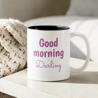 Good Morning Darling Personalized Romantic Coffee  Koffiemok