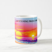 Good Morning From Paradise Tropical Sunset Wrap Koffiemok (Voorkant rechts)