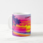 Good Morning From Paradise Tropical Sunset Wrap Koffiemok (Voorkant links)