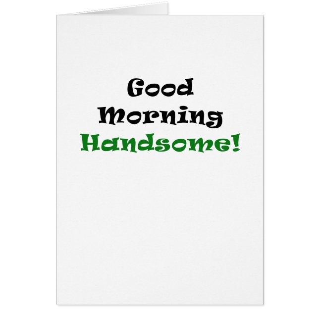 Good Morning Handsome (Voorkant)