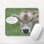 Good Morning Koe Mousepad Muismat (Met muis)