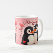 Good Morning Love - Penguins Valentine's Day Mug (Devant droit)