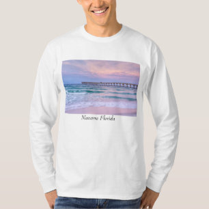 Good Morning Navarre Beach Pier Long Meve Shirt