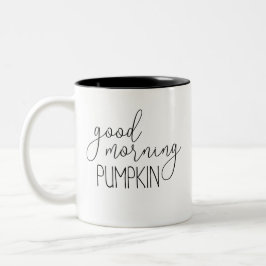 Good Morning Pumpkin Tweekleurige Koffiemok