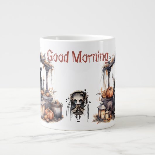 Good Morning Skeleton 20 OZ mok (Voorkant)