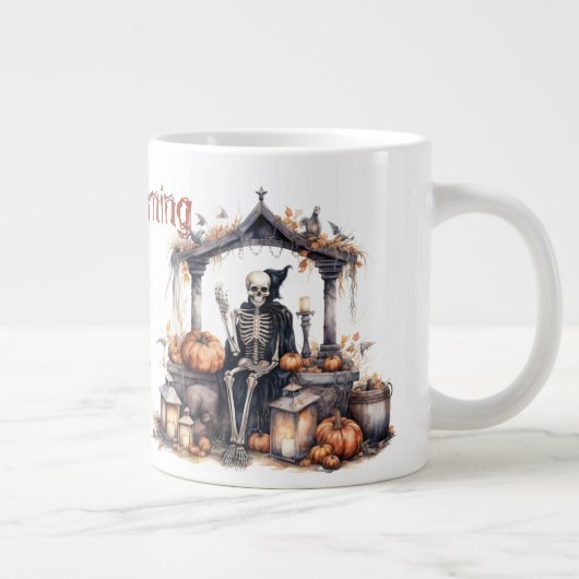 Good Morning Skeleton 20 OZ mok (Rechts)