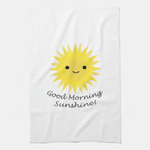 Good Morning Sunshine Cute Kawaii Sun Theedoek