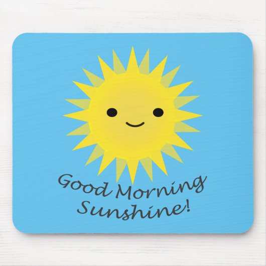 Good Morning Sunshine Kawaii Sun Muismat (Voorkant)