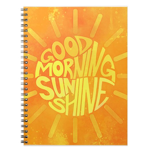 Good Morning, Sunshine. Notitieboek (Voorkant)