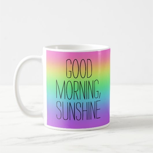 Good Morning Sunshine Rainbow Mug (Gauche)