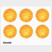 Good Morning, Sunshine. Ronde Sticker (Vel)