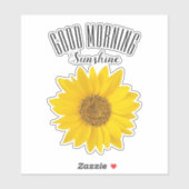 Good Morning Sunshine Sunflower Sticker (Vel)