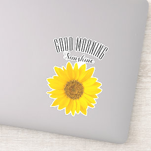 Good Morning Sunshine Sunflower Sticker