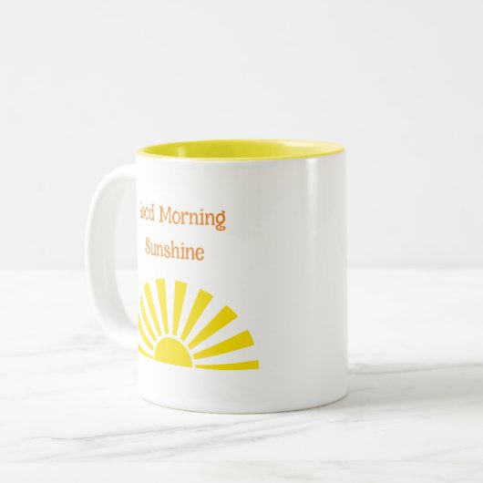 Good Morning Sunshine Sunrays Coffee Mug (Devant gauche)