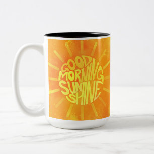 Good Morning, Sunshine. Two-Tone Coffee Mug Tweekleurige Koffiemok