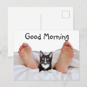 Good Morning Tuxedo kat Briefkaart (Voorkant / Achterkant)