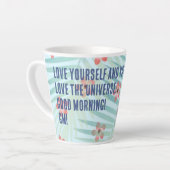 Good Morning Universe Short Latte Mug (Angle gauche)