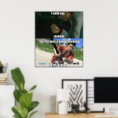 Good Morning Yakuza Meme Poster (Thuiskantoor)