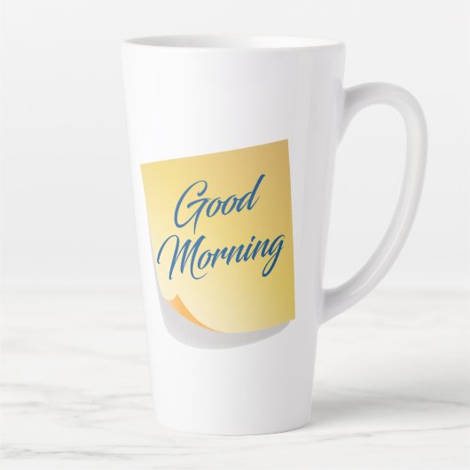 Good Morning Yellow Note Coffee Mug (Droite)