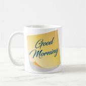 Good Morning Yellow Note Coffee Mug (Gauche)