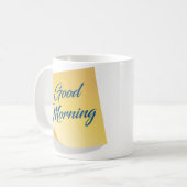 Good Morning Yellow Note Coffee Mug Koffiemok (Voorkant links)
