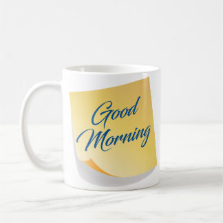 Good Morning Yellow Note Coffee Mug Koffiemok