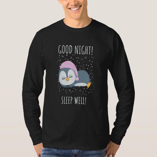 Good night Sleep well Penguin For Kids T-shirt (Voorkant)