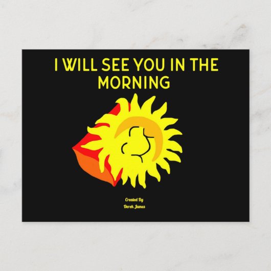 Good Night Sun Briefkaart (Voorkant)