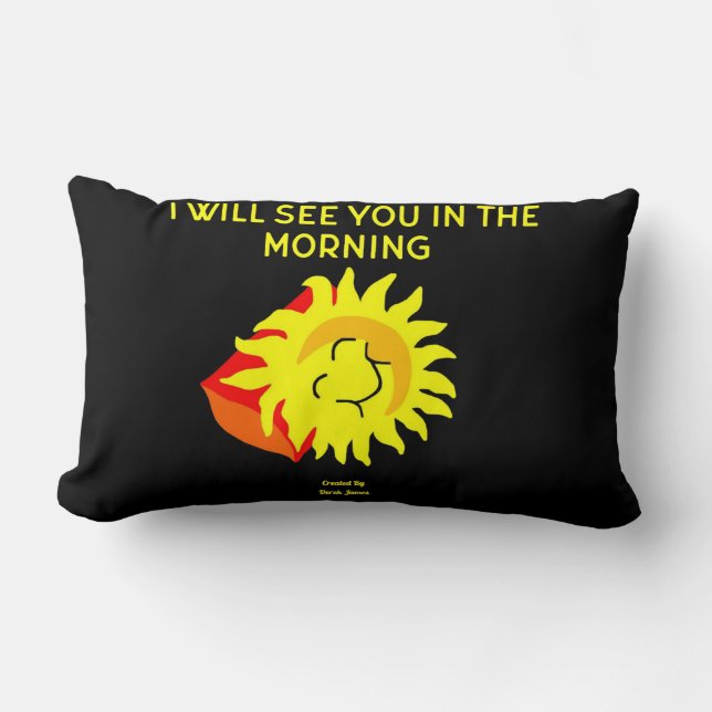 Good Night Sun Lumbar Pillow Kussen (Voorkant)
