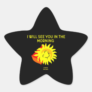 Good Night Sun Star Sticker
