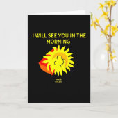 Good Night Sun Vertical Wenskaart Kaart (Gele Bloem)