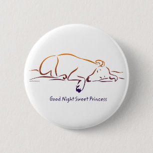 Good Night Sweet Princess-knoppen Ronde Button 5,7 Cm