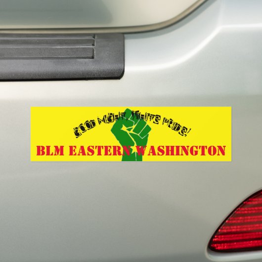Good Night, White Pride. Bumpersticker (Op auto)