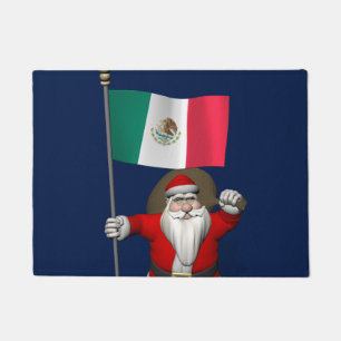Good Old Santa Claus Visiting Mexico Deurmat