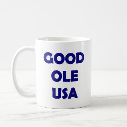 Good Ole USA, Blue Coffee Mug (Gauche)