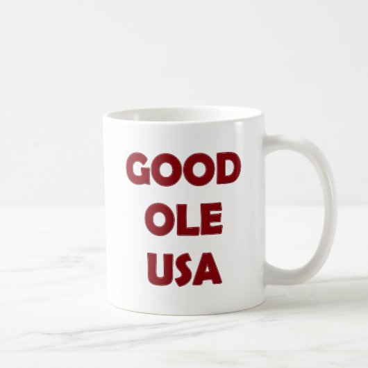 Good Ole USA, Mug à café rouge (Droite)