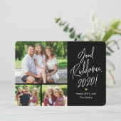 Good Riddance 3 Photos Happy New Year Cartes (Debout devant)